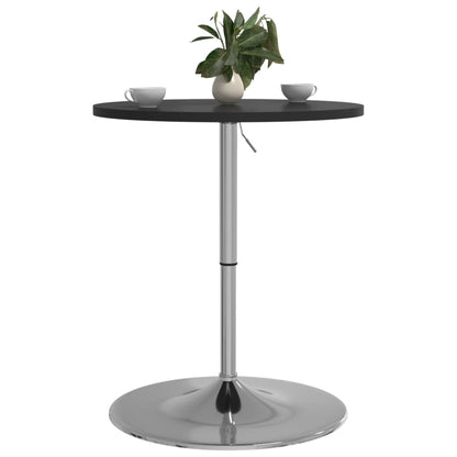 Mesa Alta De Bar Madera Ingeniería Y Acero Negra 60x60x90 Cm_2
