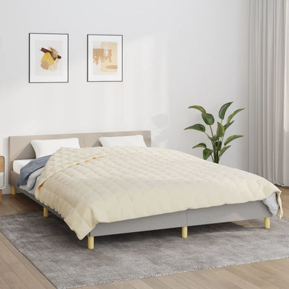 Vidaxl Manta Con Peso Tela Color Crema Claro 200x220 Cm 9 Kg_1