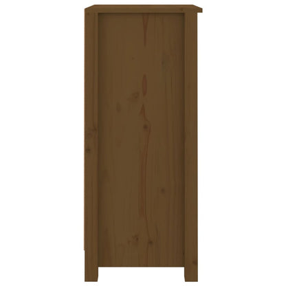 Aparador De Madera Maciza De Pino Marrón Miel 40x35x80 Cm / Vetonek_5
