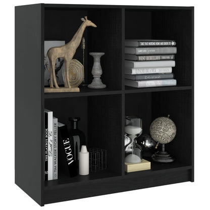 Aparador Madera Maciza De Pino Negro 70x33x76 Cm / Vetonek_5