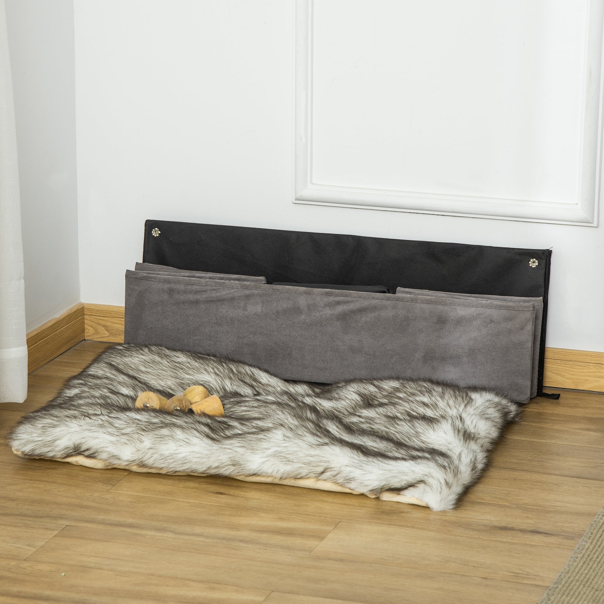 Pawhut Sofá Cama Para Mascotas Con Cojín Extraíble Patas De Madera 81x56x23,5 Cm_3