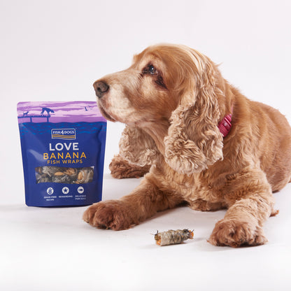 Fish4dogs Snack Natural Para Perros – Love Banana Con Pescado 100 G (pack De 10)_2