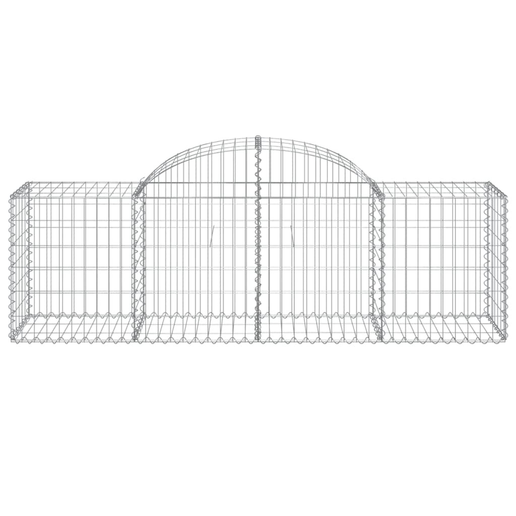 Cestas De Gaviones 25 Uds Forma De Arco Hierro 200x50x60/80 Cm_3