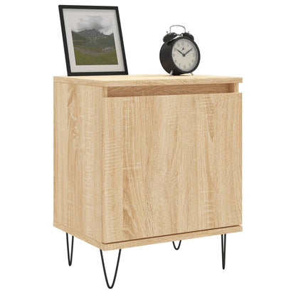 Mesitas Noche 2 Uds Madera Ingeniería Roble Sonoma 40x30x50 Cm_1