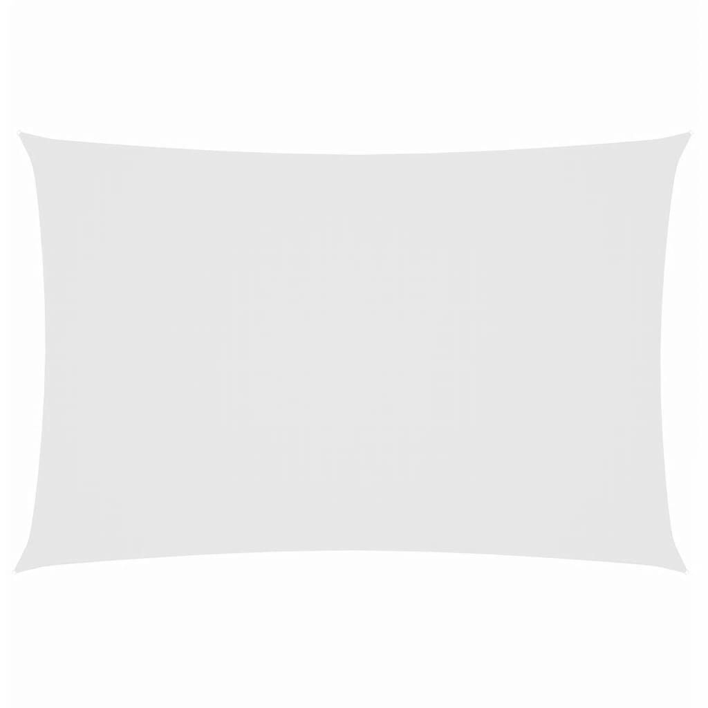 Vidaxl Toldo De Vela Rectangular Tela Oxford Blanco 2x4,5 M_0