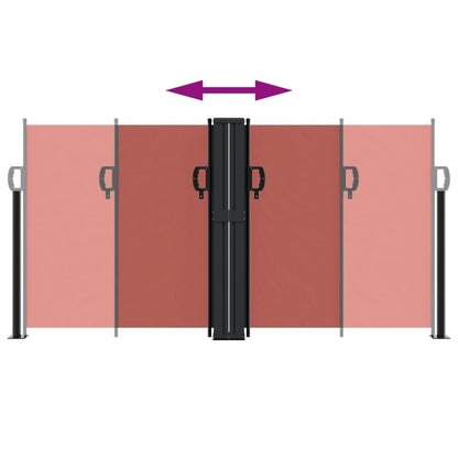 Vidaxl Toldo Lateral Retráctil Terracota 120x1200 Cm_4
