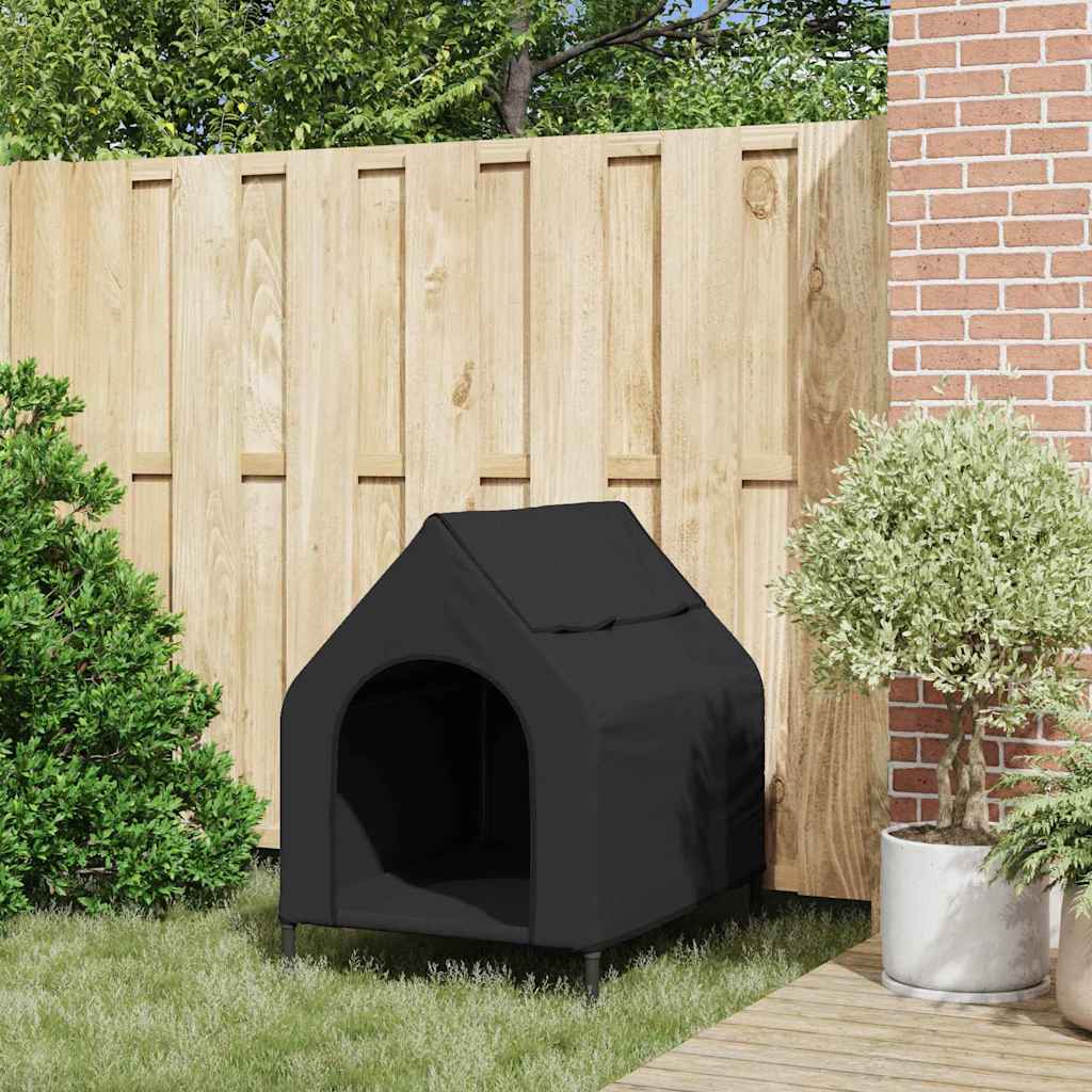 Casa Para Mascotas Manual Negro 90 X 65 X 83 Cm Acero_2