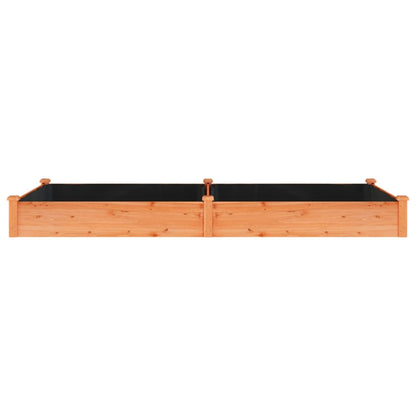 Jardinera Arriate Con Forro Madera Abeto Marrón 240x120x25 Cm_3