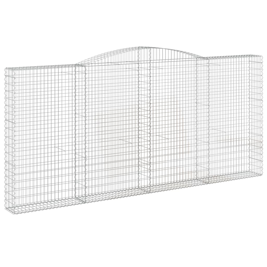 Cestas De Gaviones 2 Uds Forma De Arco Hierro 400x30x180/200 Cm_2
