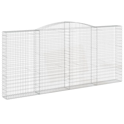 Cestas De Gaviones 2 Uds Forma De Arco Hierro 400x30x180/200 Cm_2