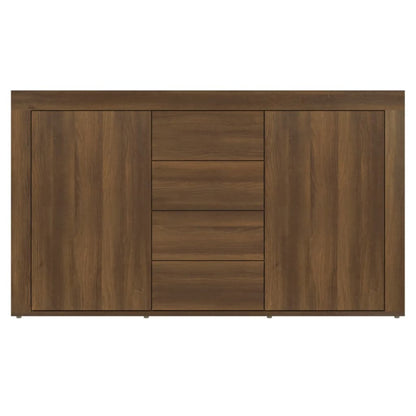 Aparador De Madera Contrachapada Marrón Roble 120x36x69 Cm / Vetonek_2