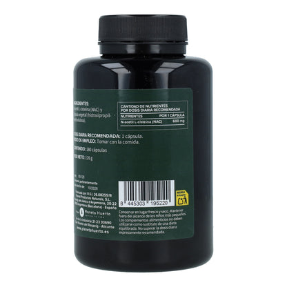 NAC 600mg Planeta Huerto 180 cápsulas