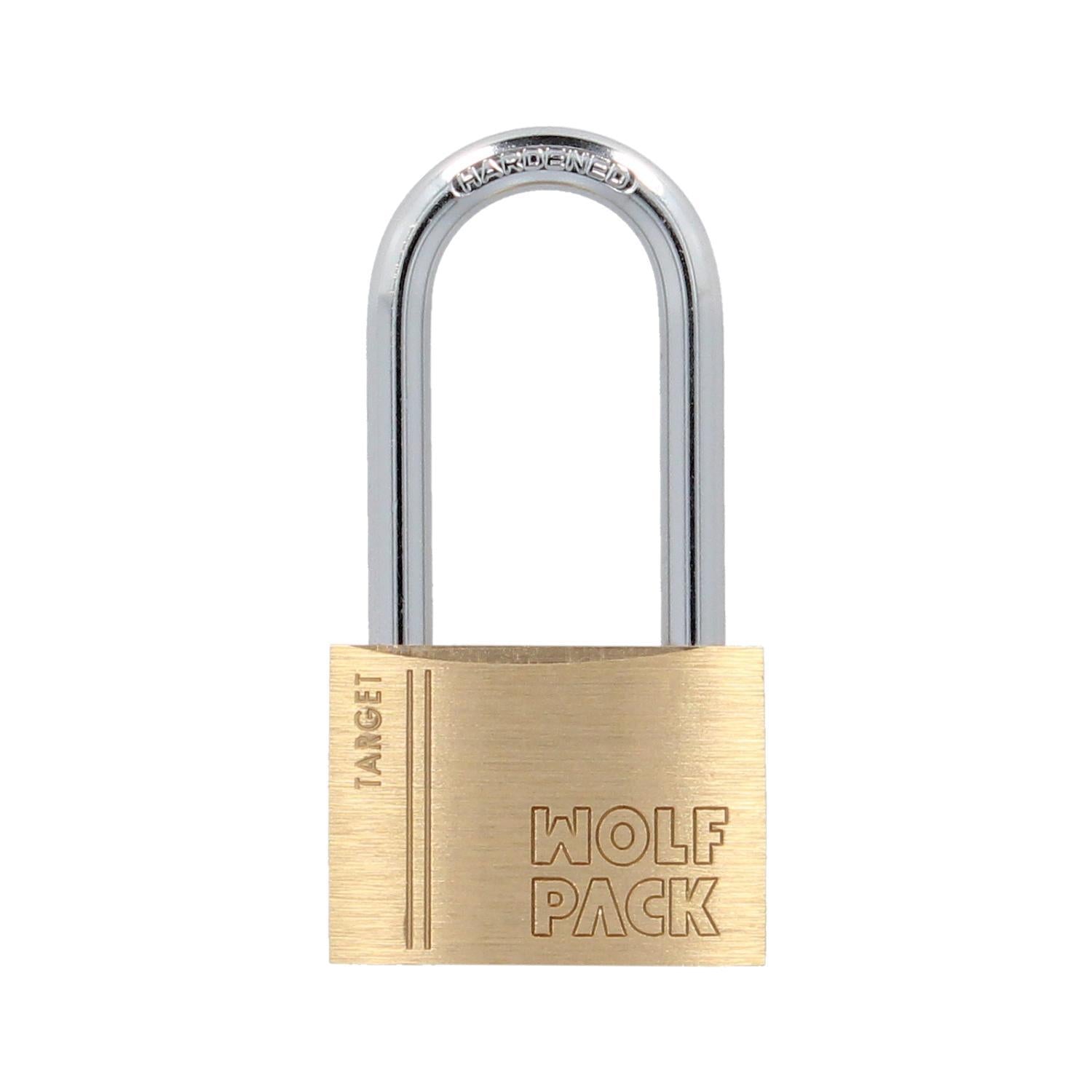 Candado Laton Arco Largo 50 Mm. Arco Endurecido. Candado Maletas, Candado Taquillas, Candado Puertas