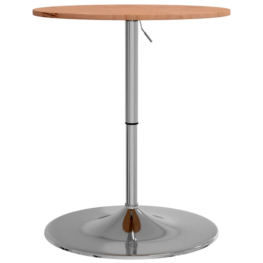 Mesa Alta De Madera Maciza De Haya Ø60x89,5 Cm_0