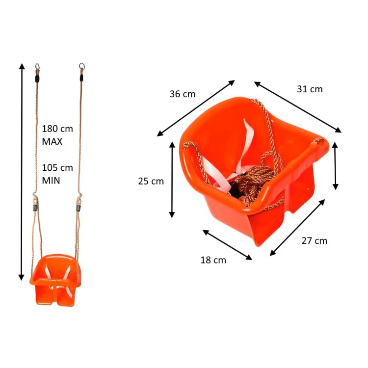 Asiento De Bebe Masgames Rojo._2