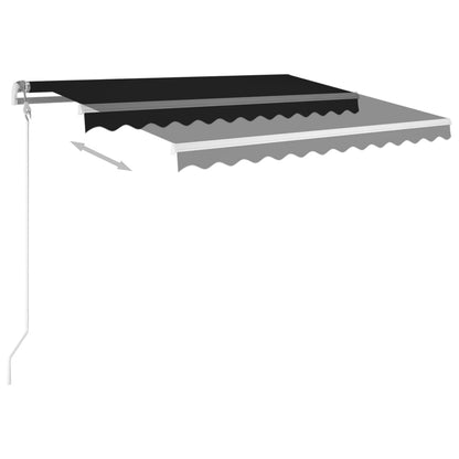 Toldo Automático Led Sensor De Viento Gris Antracita 300x250 Cm_2