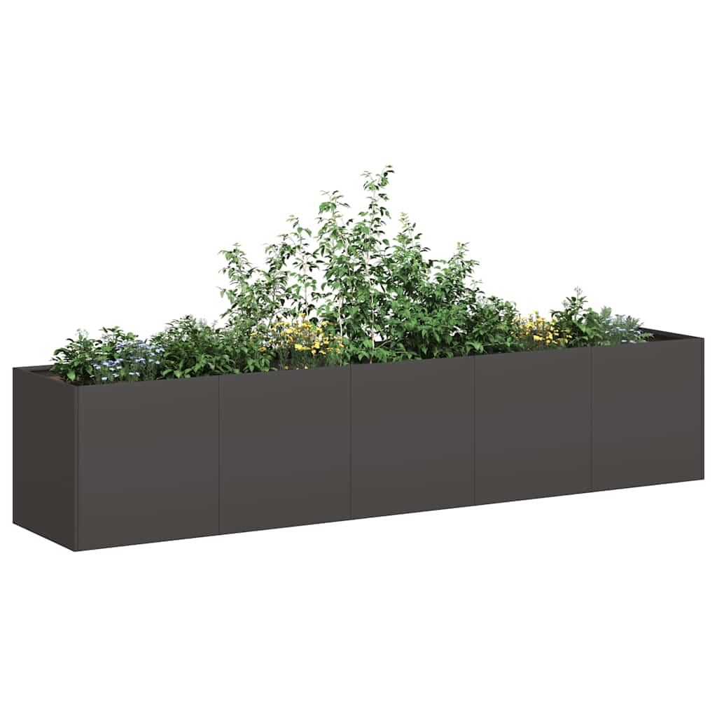 Jardinera Negra 200x40x40 Cm Acero Laminado En Frío_1
