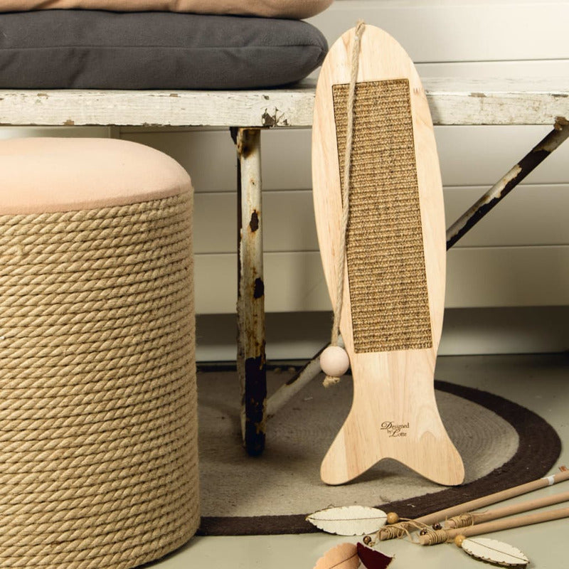 Designed By Lotte Pescado Rascador Coddy 75x17x2 Cm Madera_1