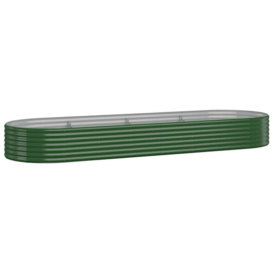 Jardinera Arriate Acero Galvanizado Verde 322x100x36 Cm_0