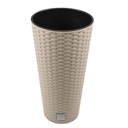 Maceta Rato De 15,5 Litros Con Inserto 25 X 25 X 47,6 Cm En Color Mocca_0