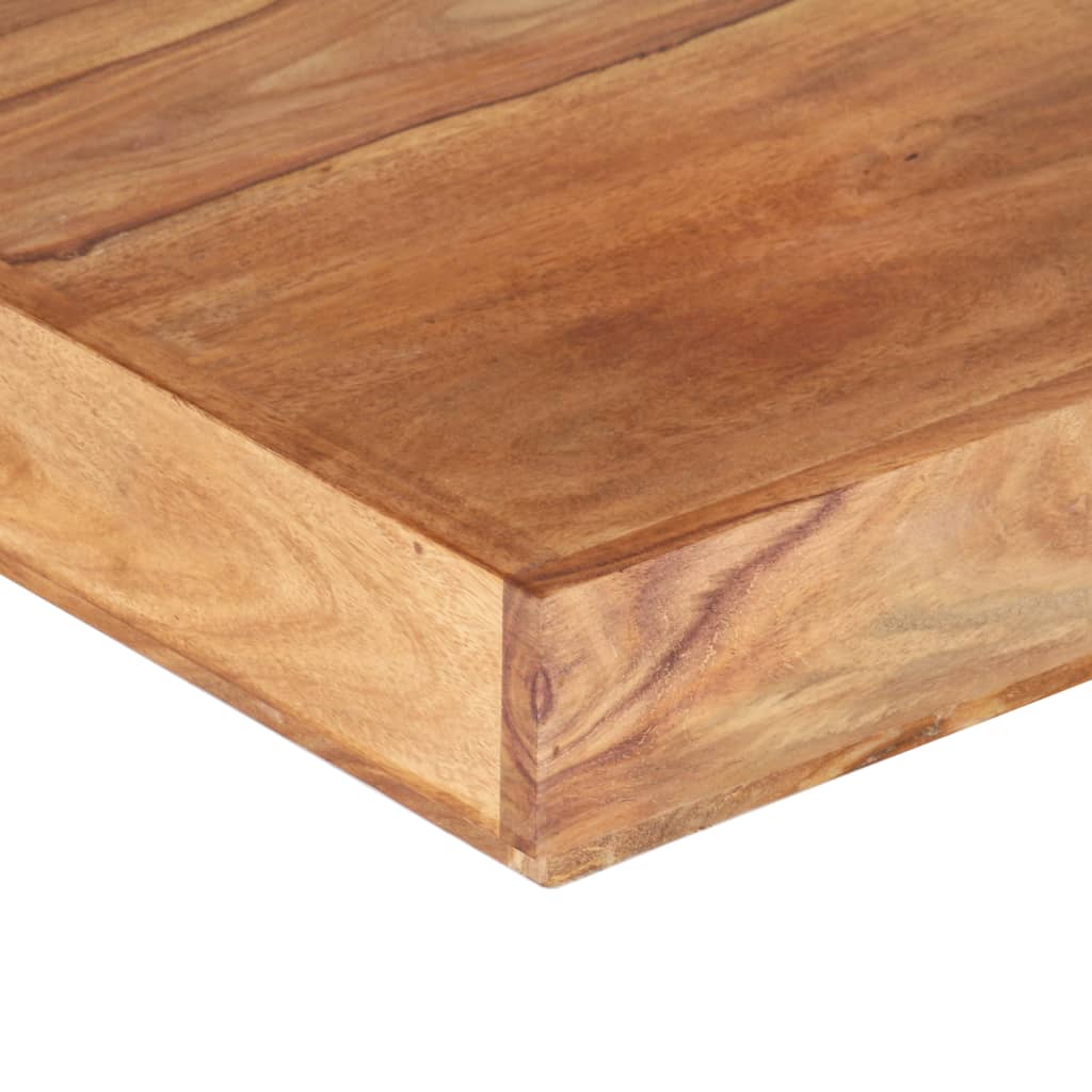 Mesa De Centro De Madera Maciza De Acacia 45x45x40 Cm_4
