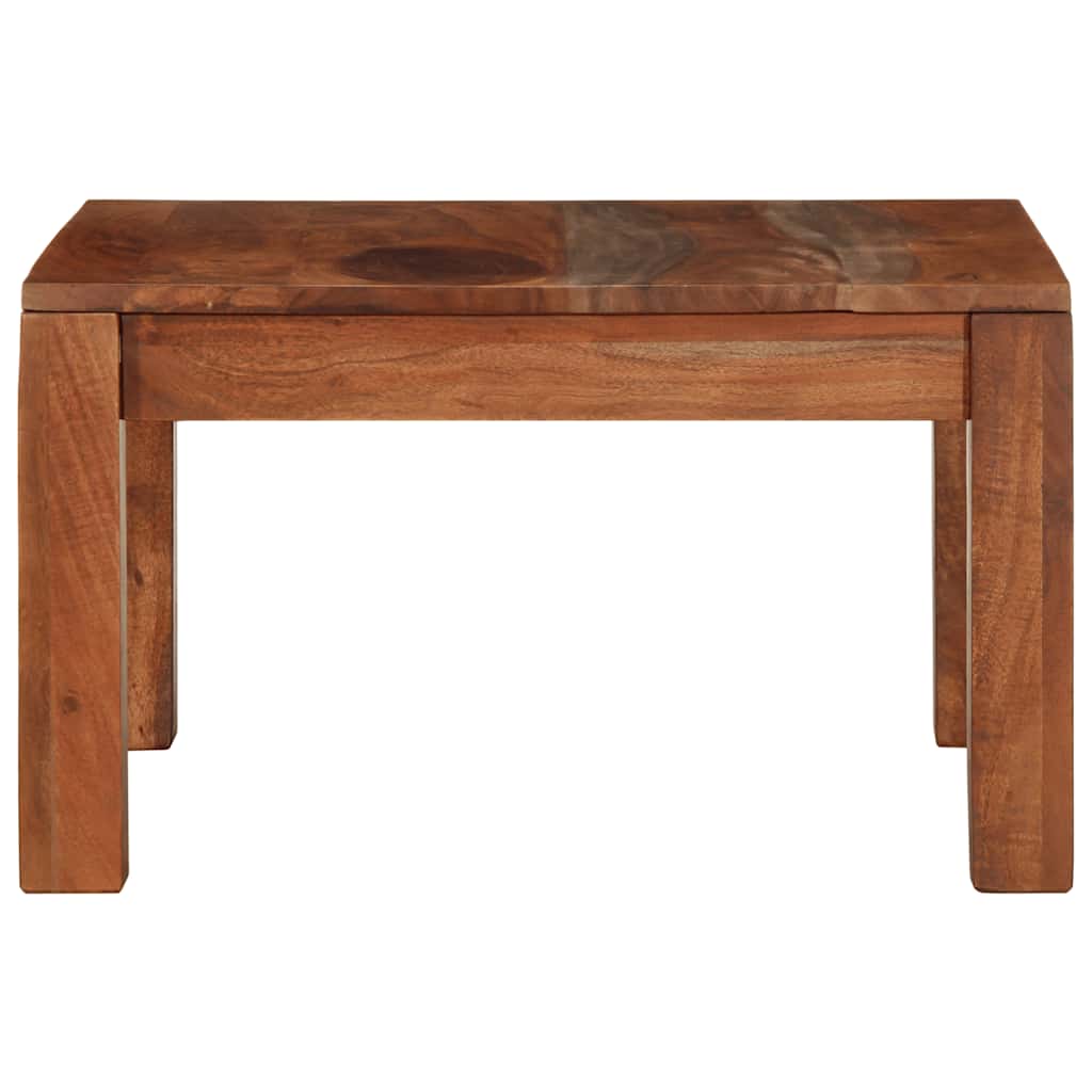 Mesa De Centro Madera Maciza De Acacia 60x60x35 Cm_1