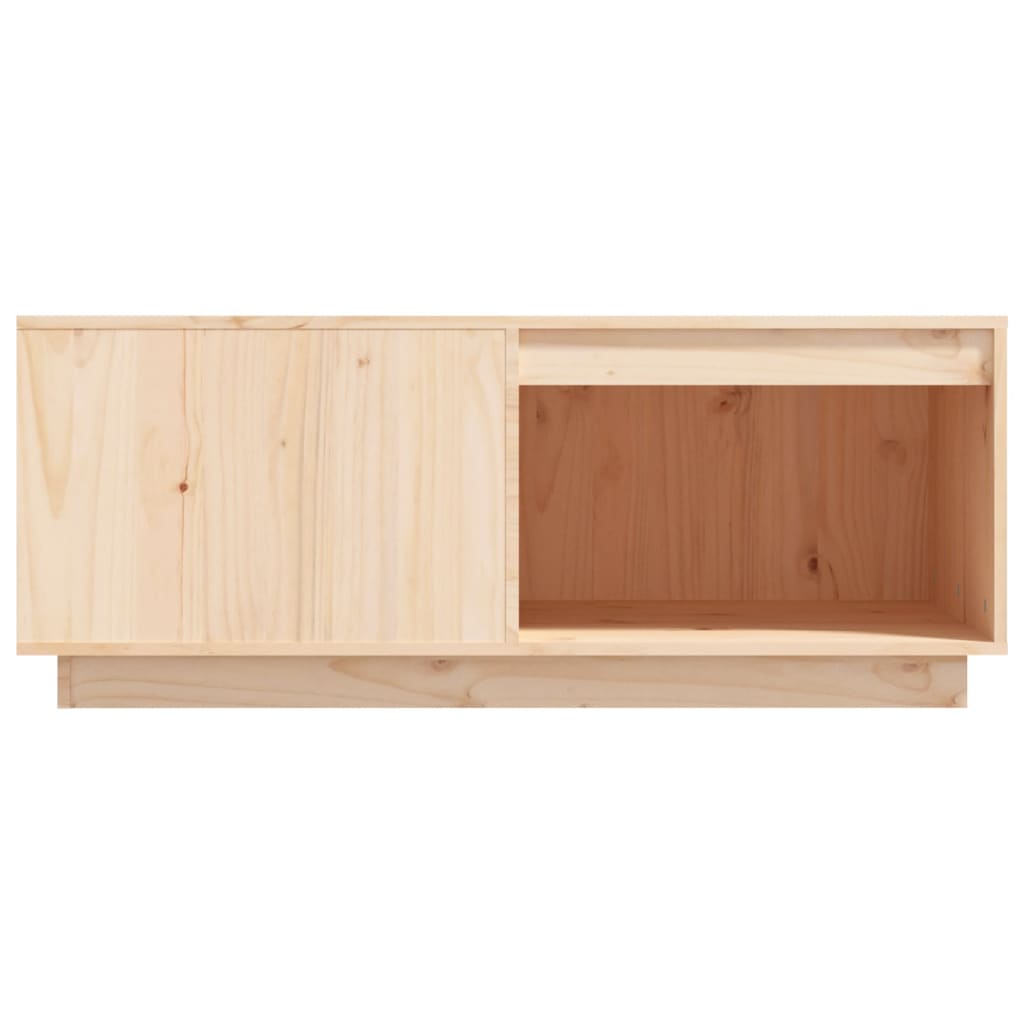 Mesa De Centro De Madera Maciza De Pino 100x101x40,5 Cm_3
