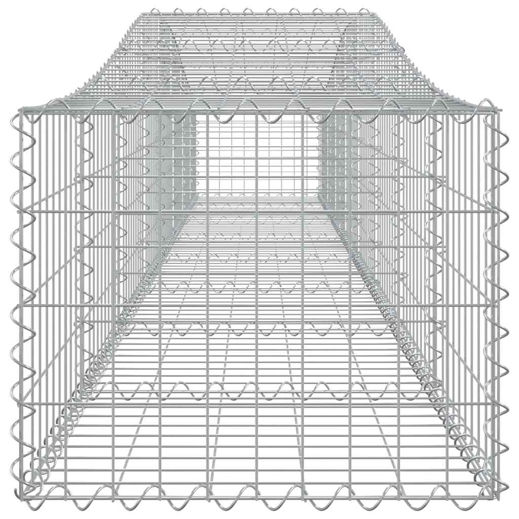 Cestas De Gaviones 3 Uds Forma De Arco Hierro 400x50x40/60 Cm_4