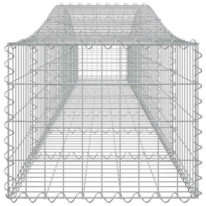 Cestas De Gaviones 3 Uds Forma De Arco Hierro 400x50x40/60 Cm_4