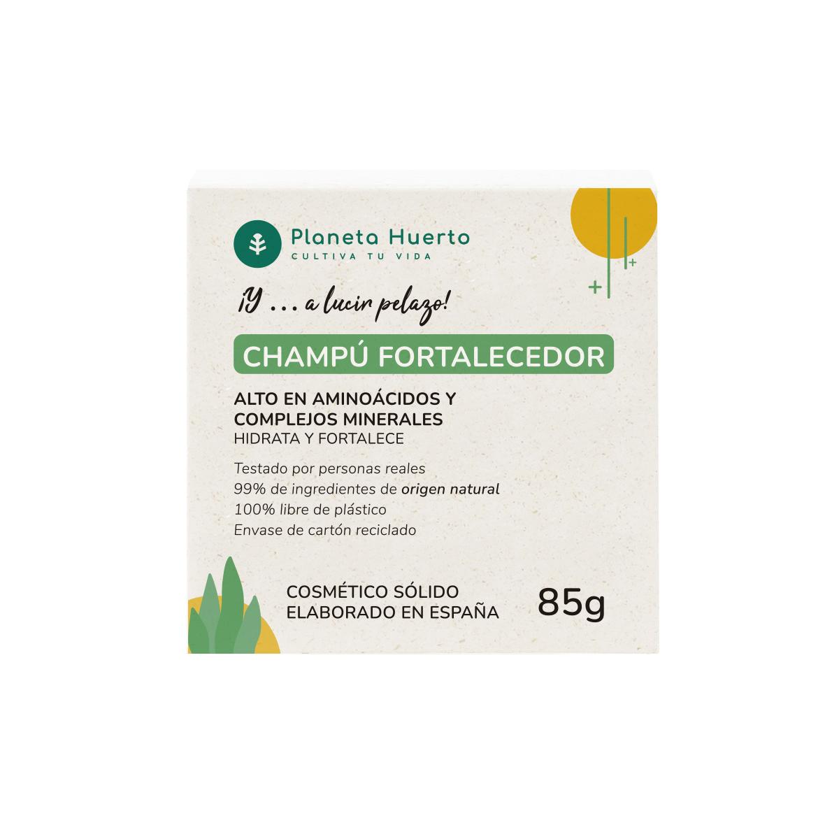 Champú sólido Fortalecedor con Aminoácidos Planeta Huerto 85 g