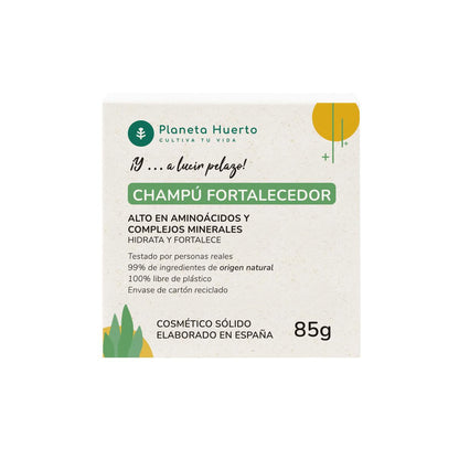 Champú sólido Fortalecedor con Aminoácidos Planeta Huerto 85 g