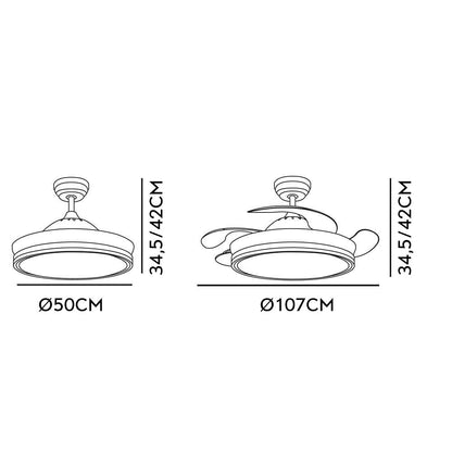 Ventilador Bayomo 72w 6120lm Blanco 3 Aspas Desp. 32/47x49/108 D.3 Color.motor Dc.remoto_2