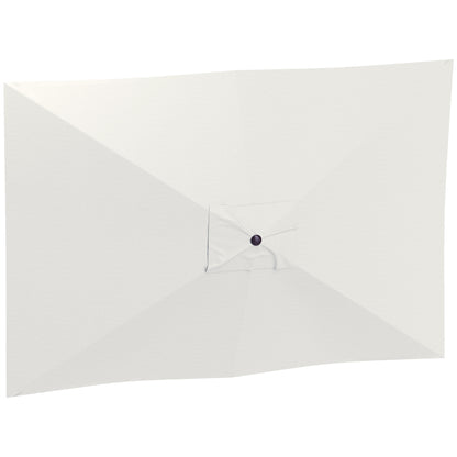 Outsunny Toldo De Recambio De Sombrilla De 3x2 M Con Ventilación Superior Beige_0