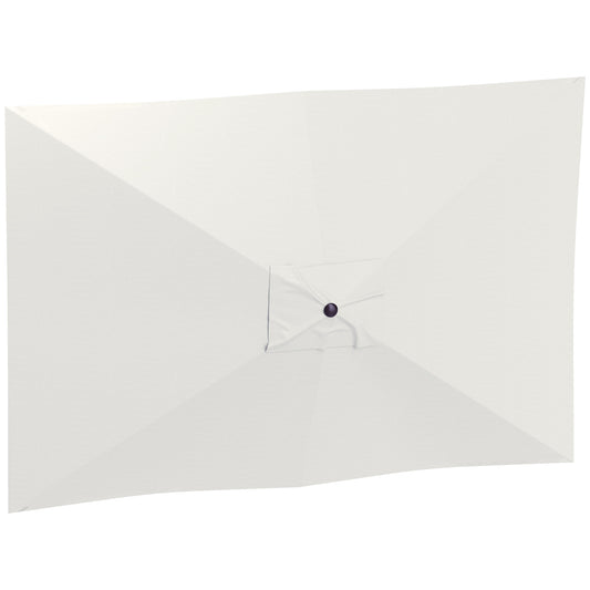 Outsunny Toldo De Recambio De Sombrilla De 3x2 M Con Ventilación Superior Beige_0