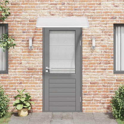 Marquesina Para Puerta Pc Gris Y Transparente 120x75 Cm_2