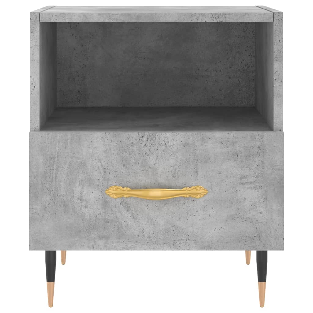 Mesita Noche 2 Uds Madera Ingeniería Gris Hormigón 40x35x47,5cm_4