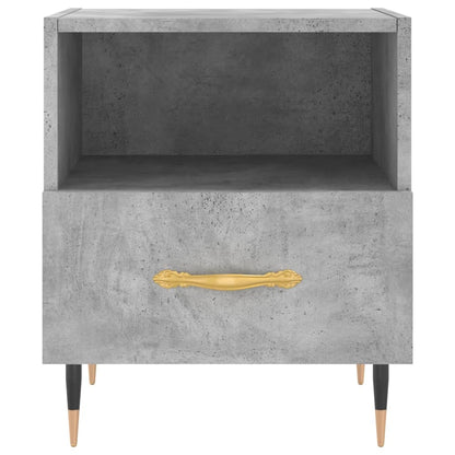 Mesita Noche 2 Uds Madera Ingeniería Gris Hormigón 40x35x47,5cm_4