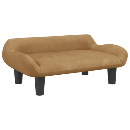 Cama Para Perros De Terciopelo Marrón 70x40x24 Cm / Vetonek_2