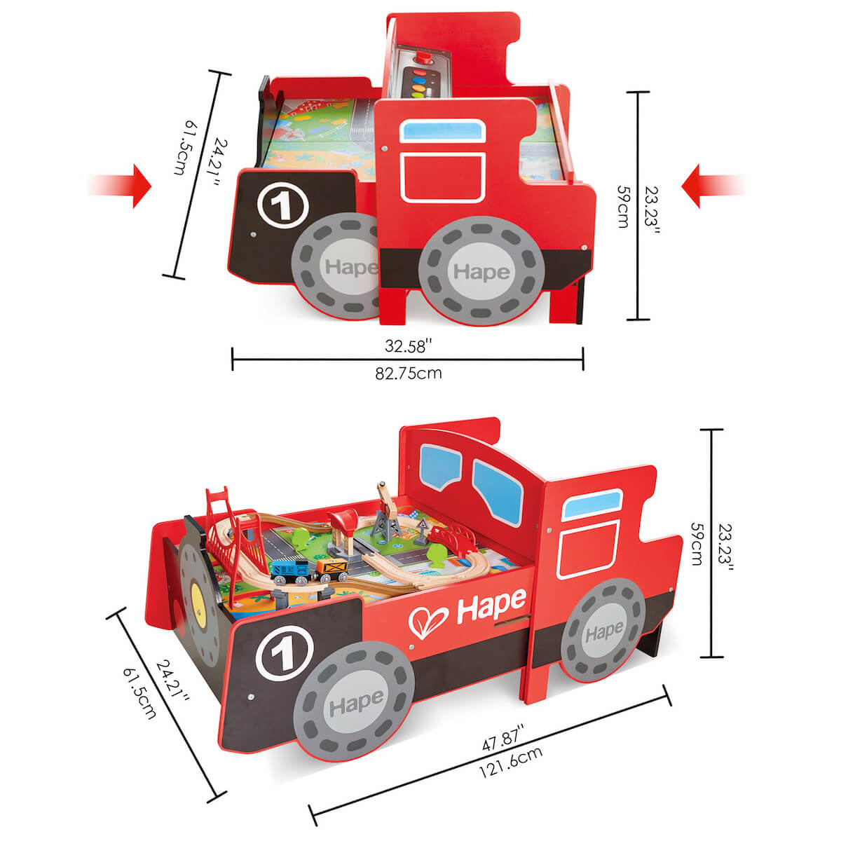 Gran Circuito Tren-mesa Locomotive Hape_3