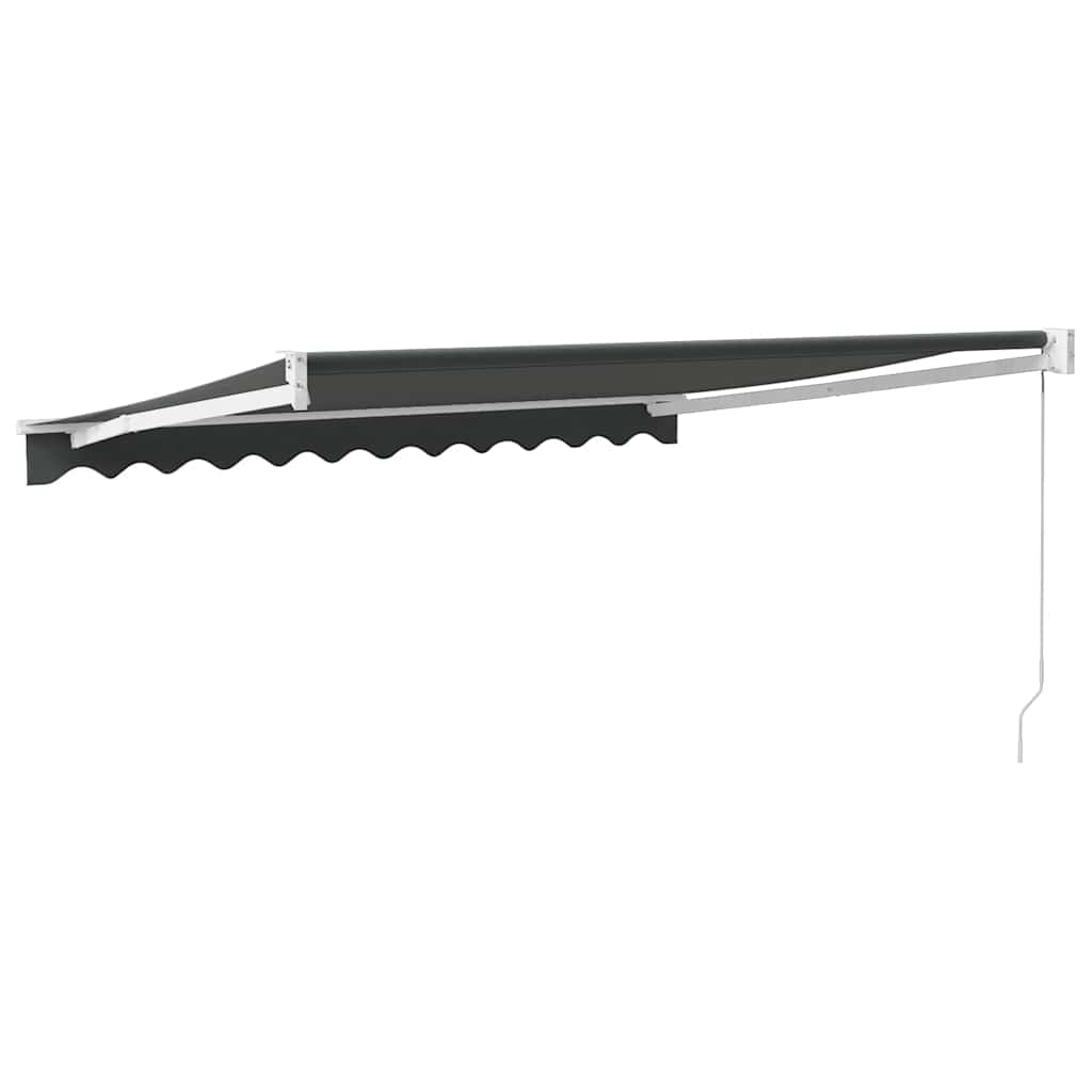 Toldo Retráctil Aluminio Y Tela Gris Antracita 3,5x2,5 M_4