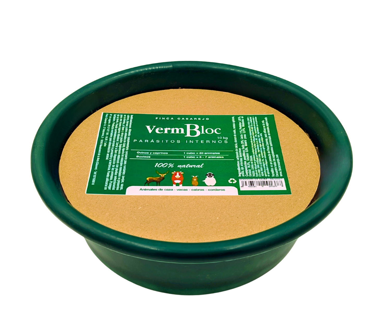 VermBloc - Complemento mineral para rumiantes – Apoyo nutricional en control parasitario - 100 % natural - 10 kg_0