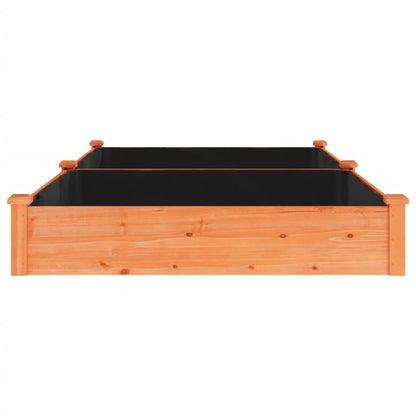 Jardinera Arriate Con Forro Madera Abeto Marrón 240x120x25 Cm_4