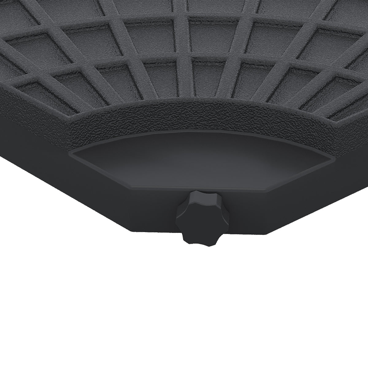 Base De Sombrilla Outsunny Hdpe Negro 48x48x8 Cm_3