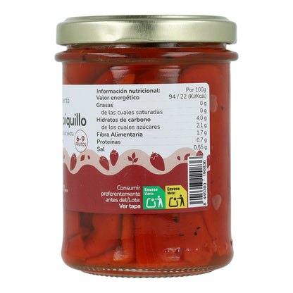 Pimiento piquillo entero ECO Planeta Huerto 185g