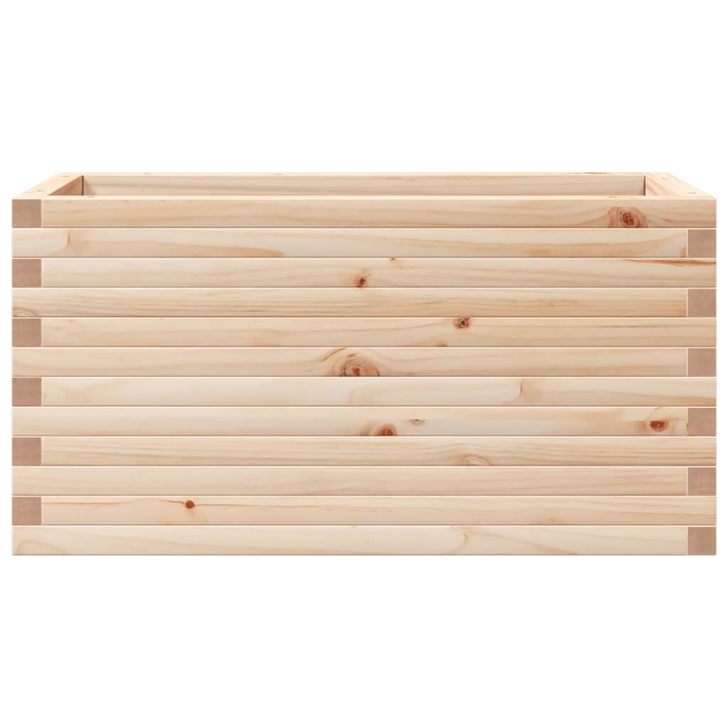 Jardinera De Madera Maciza De Pino 90x40x45,5 Cm_4