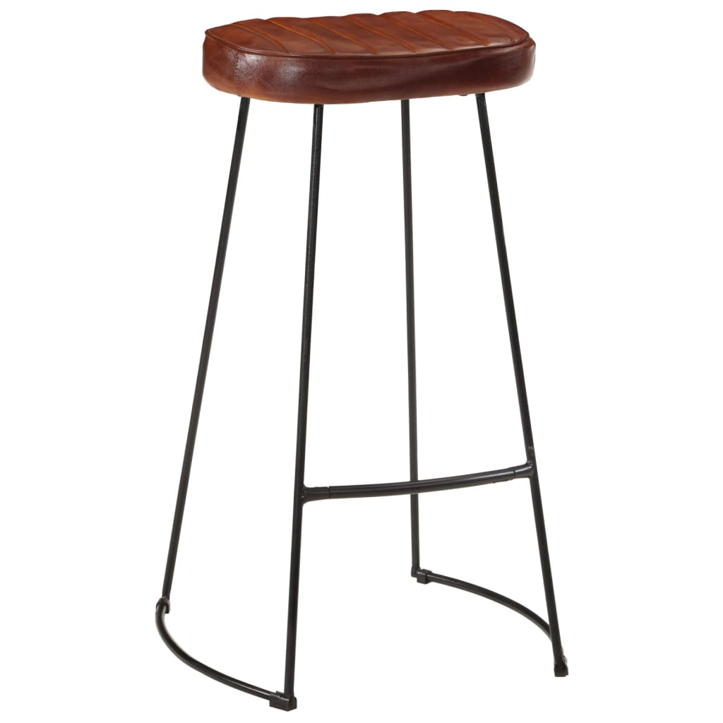 Taburetes De Bar Gavin 2 Uds Marrón Oscuro 44x37,5x78 Cm_1