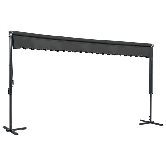 Toldo De Pie Independiente Gris Antracita 500x300 Cm_0