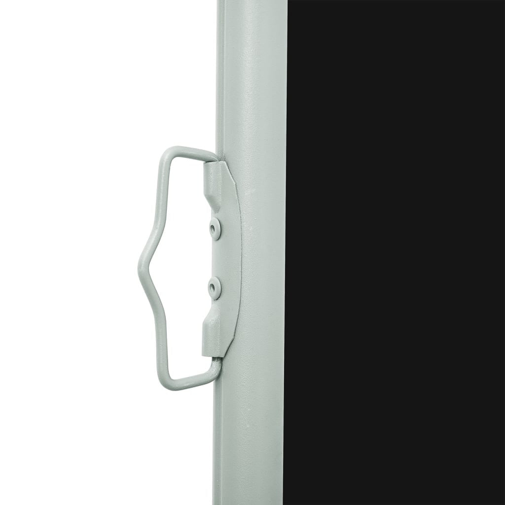 Vidaxl Toldo Lateral Retráctil Para Patio Negro 140x600 Cm_3