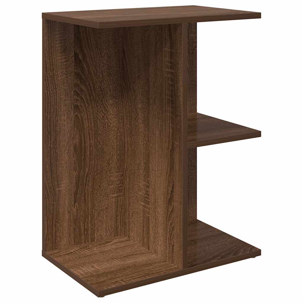 Mesitas De Noche 2 Uds Madera De Ingeniería Marrón Roble_3