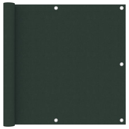 Vidaxl Toldo Para Balcón Tela Oxford Verde Oscuro 90x500 Cm_0